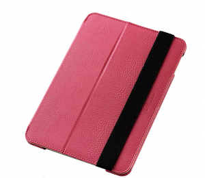 iPad Mini 4ソフトレザーケース/2段階調節ピンク